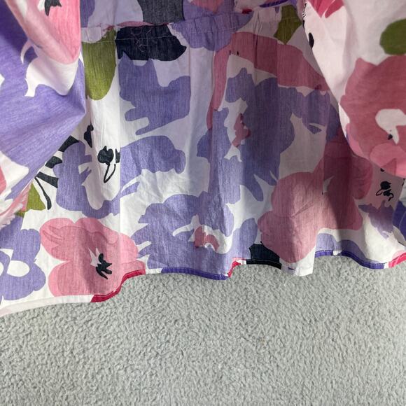 NAOO Colorful Flare Womens Dress Floral Maxi Size M Long Tiered Prairie - Picture 7 of 15